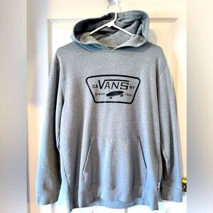 Vans heather grey unisex hoodie (Size XL youth)